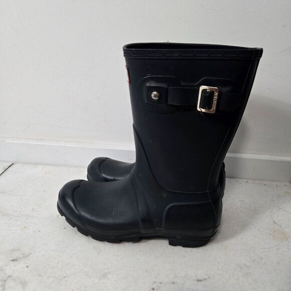 Hunter Women's Size 6 Original Adjustable Short Rain Boots Matte Gray - Picture 1 of 12